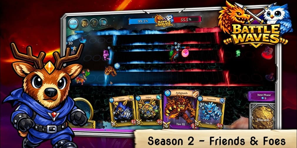 Battle Waves: Mobile запускает второй сезон с PvP против друзей и возможностью складывать шляпы