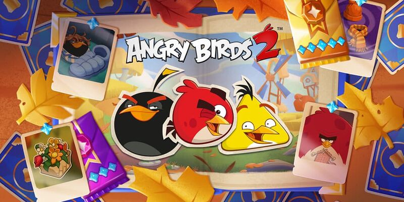 Angry Birds 2: осеннее событие Flocktober Sticker Album с наградами