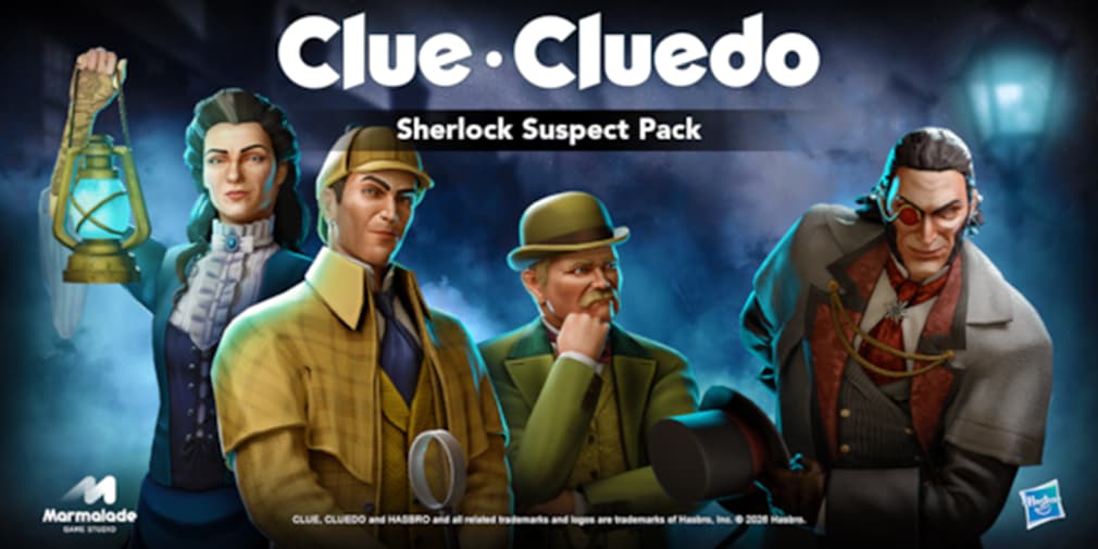 Шерлок Холмс приходит в Clue/Cluedo: новый набор подозреваемых уже в игре
