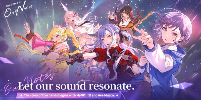 BanG Dream! Our Notes вышла на iOS и Android: пять групп и новая ритм-система