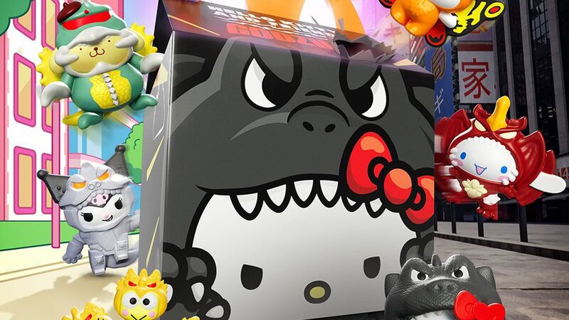 Hello Kitty x Godzilla: McDonald's анонсирует коллекцию игрушек для Happy Meal
