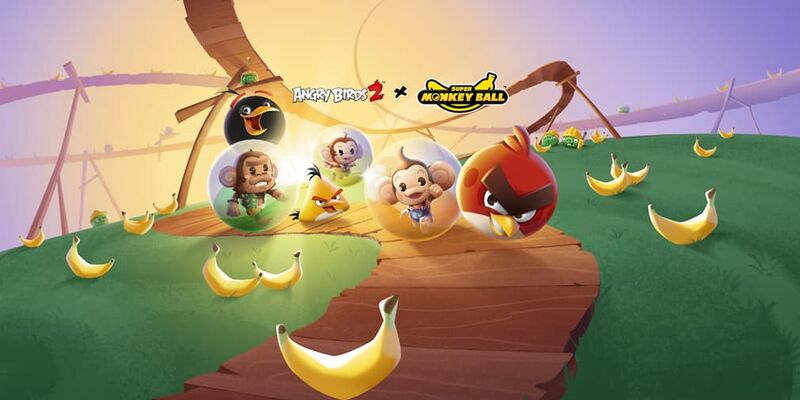 Angry Birds 2 запускает коллаборацию с Super Monkey Ball Banana Rumble