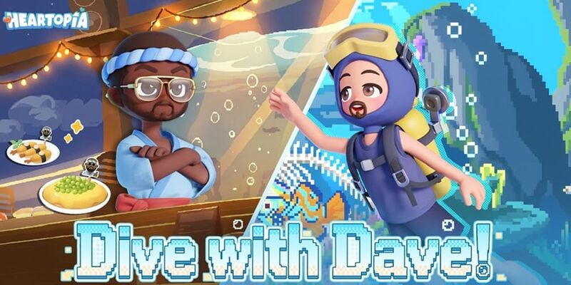 Heartopia и Dave the Diver запускают совместное событие с суши-приключением